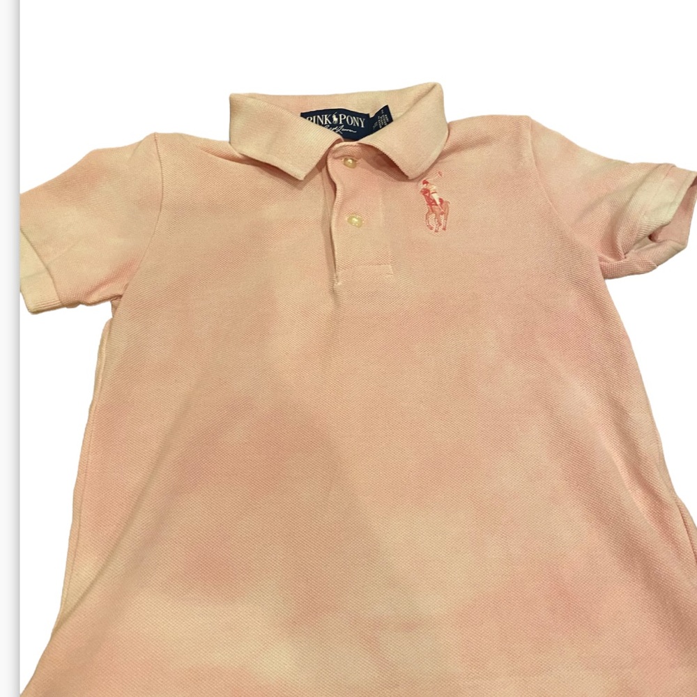 Ralph Lauren pink pony boy polo shirt